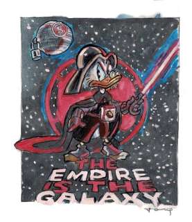 The Empire Is The Galaxy - Donald Duck - Original Drawing - Tony Fernandez - Art original - (2016) | Catawiki