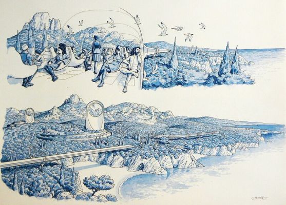 Dominique Bertail | Llustration Originale – Festival Angoulême (2022) – Exposition Pavillon SNCF / Dominique BERTAIL | 2DGalleries