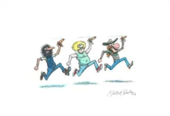 Gilbert Shelton | The Freak Brothers – Strut march – illustration 4 | La Galerie de la Bande Dessinée