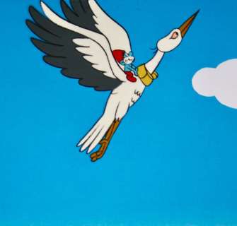 Feathers - Smurfs - Die SchlÃ¼mpfe - Les Schroumpfs - - Original Animation Production Cel  - original - (1981/1989) | Catawiki