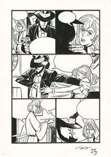  - Lupin III Millennium vol. 6 - Andrea Accardi - tavola originale firmata - EO - (2002) 