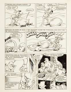 Szarlota Pawel (1947 - 2018) | Szarlota Pawel (1947 - 2018) | "Smocze Jajo", z serii Jonka, Jonek i Kleks, plansza nr 29, 1986 | Desa Unicum