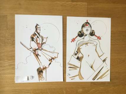 Okko - Ensemble de 2 dessins originaux - Page volante - (2009/2010) | Catawiki