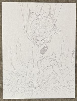 Supergirl Cover Prelim by Sorah Suhng | Raremarq (Buy It Now)