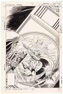 DETECTIVE COMICS #481 UNUSED COMIC BOOK COVER ORIGINAL ART BY JIM APARO. | Hake’s