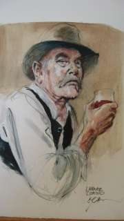 Follet, René - Dessin original en couleur - L’affaire Dominici | Catawiki