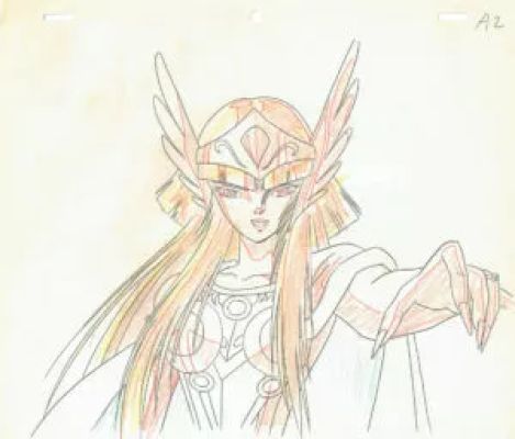 Kurumada Masami - Chevaliers Du Zodiaque (Saint Seiya) | Chevaliers du Zodiaque- Hilda de Polaris – Doga – 1188 | La Galerie de la Bande Dessinée