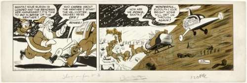 41: Grossman 4 Rudolph Reindeer original comic art | Russ Cochran