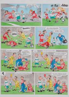 Gã¼Rsel | Les Foot furieux, planche n°2 Ã  l’encre de Chine… | Banque Dessinée