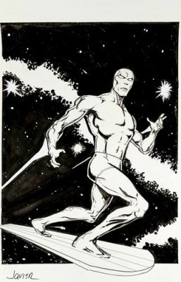 The Silver Surfer Original Comic Art 17in X 11in By Javier Lugo | eBay US (Buy It Now)