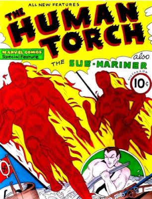 THE HUMAN TORCH # 2 1940 COVER RECREATION ORIGINAL COMIC COLOR ART ON CARD STOCK | eBay US (Buy It Now)