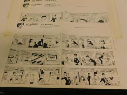 30 Li’L Abner Newspaper Comic Proofs | misc / divers