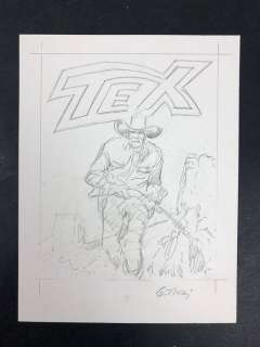 Tex - Preliminare di copertina per Oscar Mondadori - firmata - EO | Catawiki