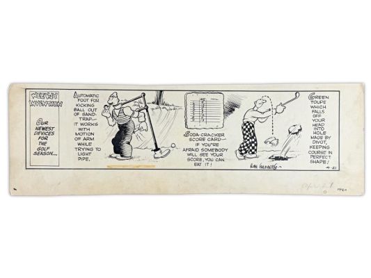 Lot 342 - Rube Goldberg Weekly Invention Artwork | Weiss Auctions