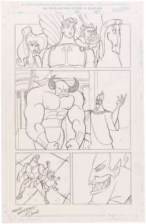 DISNEY HERCULES & BEAUTY & THE BEAST ORIGINAL ART PENCIL PAGES BY THOMAS DERENICK. | Hake’s