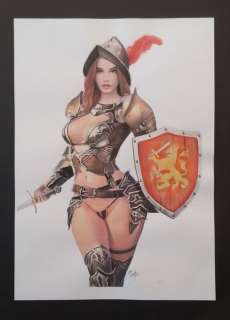 Heijink, John - Originele tekening in kleur - Adriana (uit Piet Heyn) - (2018) | Catawiki