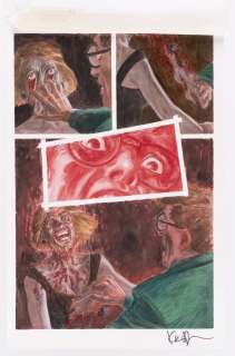 CLIVE BARKER’S HELLRAISER #14 PAINTED PAGE ORIGINAL ART BY KIERON DWYER. | Hake’s