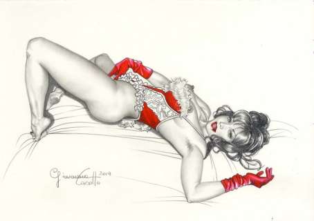 Pin Up - Giovanna Casotto - illustraz. originale - Page volante - (2019) | Catawiki