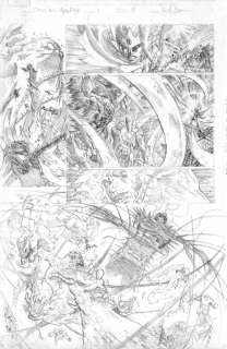 Reilly Brown - Chaos War: Alpha Flight #1 P.19 Snowbird Pencils - Signed