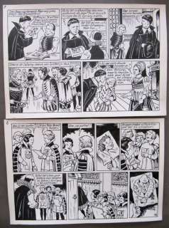 Rubens - Kunstenaar en diplomaat - Originele pagina  - stroken genummerd 9 t/m 12 - (1959/1960) | Catawiki