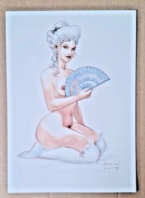 ENRICO MARINI : DESSIN ORIGINAL SIGNÉ MARIE-ANGE DE SARLAT, LE SCORPION | eBay Europe