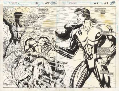 Jan Duursema - X-Factor #106 p26-27 (Spread)