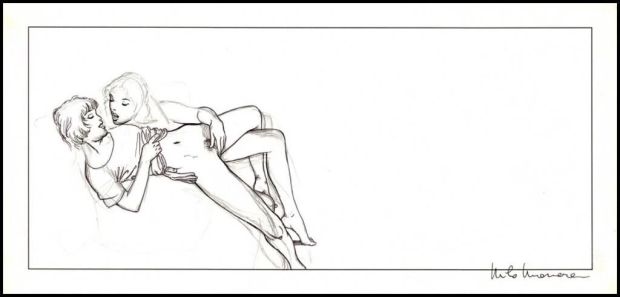 Lot 268 - Manara. Layout Le déclic | BDEnchères