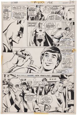 BATMAN #247 COMIC BOOK PAGE ORIGINAL ART BY DICK GIORDANO. | Hake’s