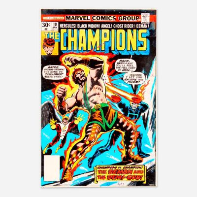 Lot 321 - Andy Yanchus, Champions #10 Cover Color Guide Art (Marvel Comics, 1977) | Landry Pop Auctions
