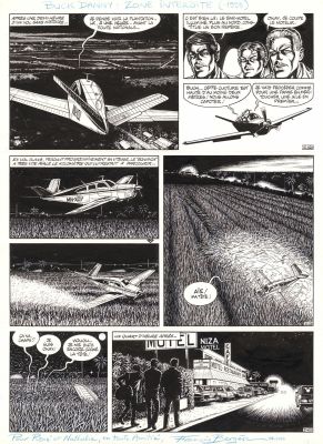 Bergèse Francis... | BERGÈSE Francis (né en 1941) Buck Danny - Zone interdite Encre... | Tessier Sarrou