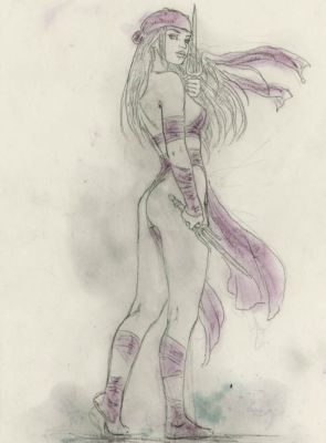 Luis Royo | ELEKTRA - PREVIO A | Laberinto Gris