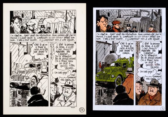 Tardi Nestor Burma... | Tardi Nestor Burma - Planche n°26 Encre de Chine de... | Tessier Sarrou