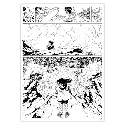 Jérémie Gasparutto - Le chemin derrière la maison - Planche originale 68