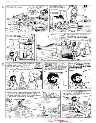 Lot 697 - Will. Planche originale Tif et Tondu | BDEnchères