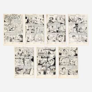 Robert Webb and S.M. Iger Studio, Journey Into Fear #6 Complete 7-Page Story "The Rose of Doom!" Original Art… | Landry Pop Auctions