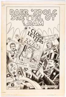Fred Guardineer | Clods’ Letters to MAD! Advertising Piece Original Art (EC Publ./Warner Books, 1974). | Heritage