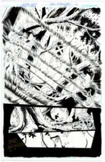 Doug Hazlewood [Nicola Scott printed blue lines] - Teen Titans #94 Story Page 14 Original Art (DC, 2011).