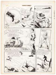 Charles Sultan | Yankee Comics #1 "Firebrand" Story Page 7 Original Art (Chesler/Dynamic Publ., 1941).... | Heritage
