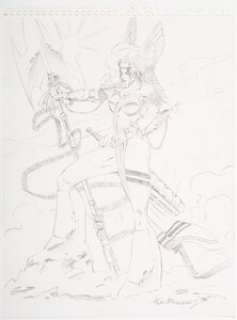 Tom McWeeney - Angela Illustration Original Art (1995). - ...