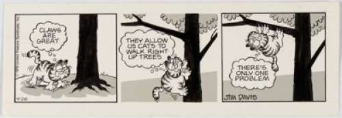 Davis, Jim | Jim Davis Garfield Daily Comic Strip Original Art dated 4-26-79 (United Feature Syndicate, 1979). ... | Heritage