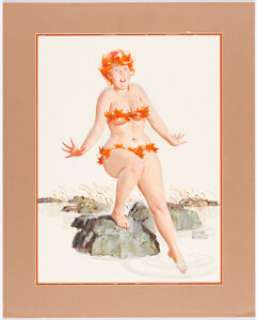 Bryers, Duane | Duane Bryers Hilda Calendar Fall Pin-Up Painting Original Art (Bigelow & Brown, c. 1960s).... | Heritage