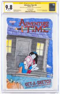 Various comic artists sketches (name artists) - Chris Allan Adventure Time #36 Hero Initiative Edition Sketch Cover Original Art Signature Series (Boom Entertainm...