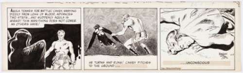 Tufts, Warren | Warren Tufts and Alex Toth Casey Ruggles Daily Comic Strip Original Art dated 6-15-50 (United Feature Syndicate, 1... | Heritage