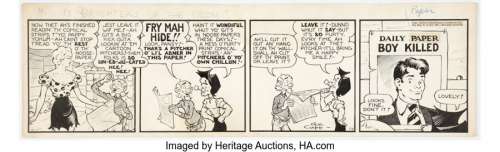 Capp, Al | Al Capp Li’l Abner Daily Comic Strip Original Art dated 9-7-39 (United Feature Syndicate, 1939). ... | Heritage