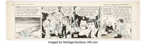Caniff, Milton | Milton Caniff Terry and the Pirates Daily Comic Strip Original Art dated 4-10-35 (Chicago Tribune-N.Y. News Syndic... | Heritage