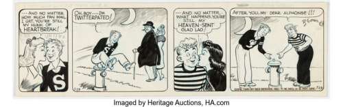 Blosser, Merrill - Merrill Blosser Freckles and His Friends Daily Comic Strip Original Art dated 7-23-1945 (NEA Service, Inc., 1945)....