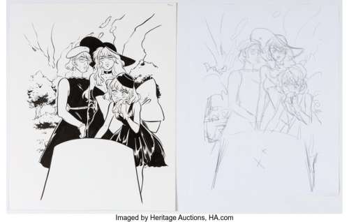 Image Comics artist - Leslie Hung Snotgirl #6 Splash Page 1 Original Art (Image, 2017).... (Total: 2 Original Art)