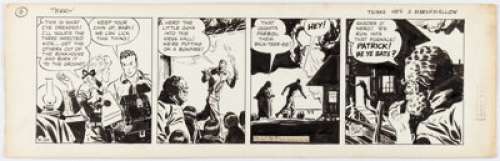 Caniff, Milton | Milton Caniff Terry and the Pirates Daily Comic Strip Original Art dated 4-24-40 (News Syndicate Co., Inc., 1940).... | Heritage