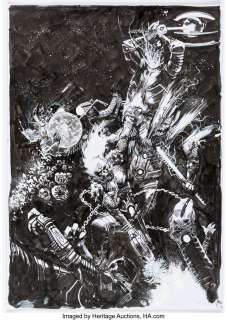 Marvel Artist | Gerardo Zaffino Cosmic Ghost Rider #2 Variant Cover Original Art (Marvel, 2018).... | Heritage