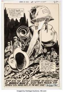 Kubert, Joe | Joe Kubert Our Army at War #224 Splash Page 20 Original Art (DC, 1970). ... | Heritage